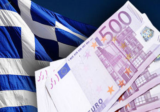 флаг греции и евро